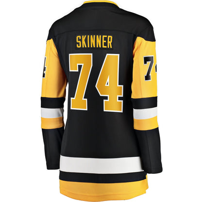Women's Pittsburgh Penguins Stuart Skinner Indiana Black Home Breakaway Jersey