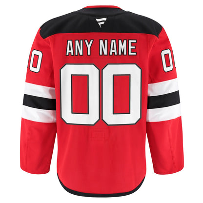 Men's New Jersey Devils Fanatics Red Home Authentic Pro Custom Jersey