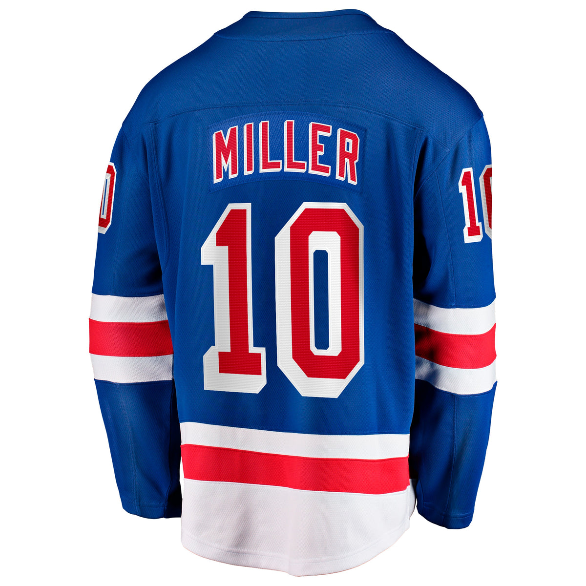 Men's New York Rangers JT Miller Fanatics Blue Home Captain's Patch Breakaway Jersey