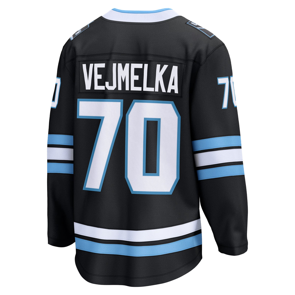 Men's Utah Mammoth Karel Vejmelka Fanatics Black Home Breakaway Jersey