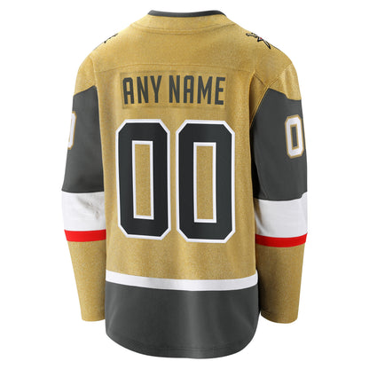 Men's Vegas Golden Knights Fanatics Gold 2026 Stanley Cup Final Breakaway Custom Jersey