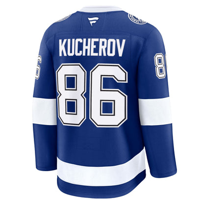 Men's Tampa Bay Lightning Nikita Kucherov Fanatics Blue Home Premium Jersey