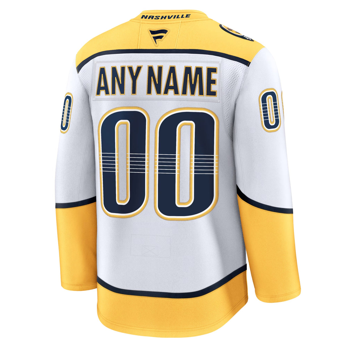 Men's Nashville Predators Fanatics White Away Premium Custom Jersey
