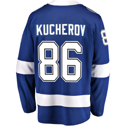 Men's Tampa Bay Lightning Nikita Kucherov Fanatics Blue Breakaway Jersey