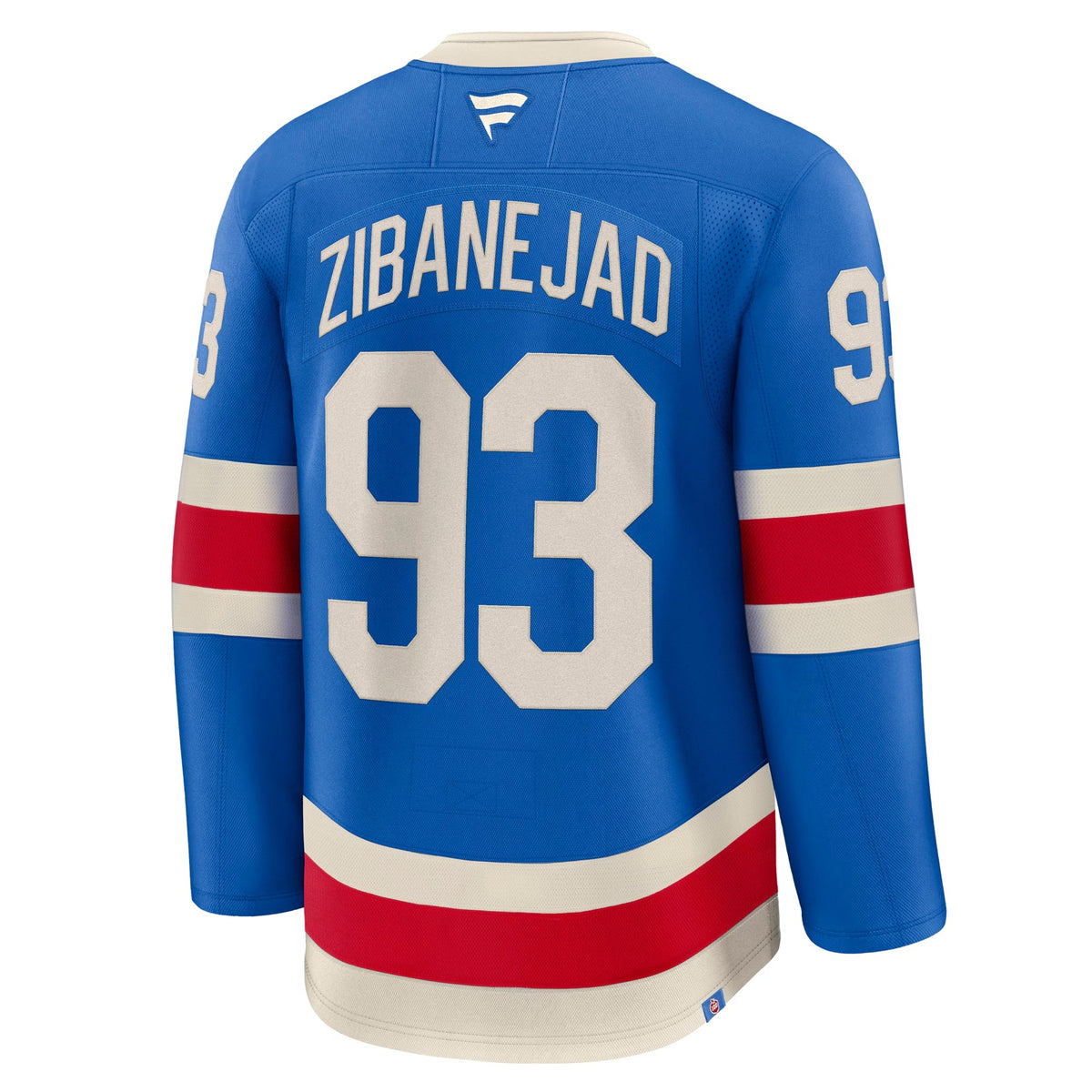 Men's New York Rangers Mika Zibanejad Fanatics Blue Centennial Premium Jersey