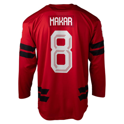 Men's Hockey Canada Cale Makar Bauer Hockey Red 2026 Semi Pro Jersey