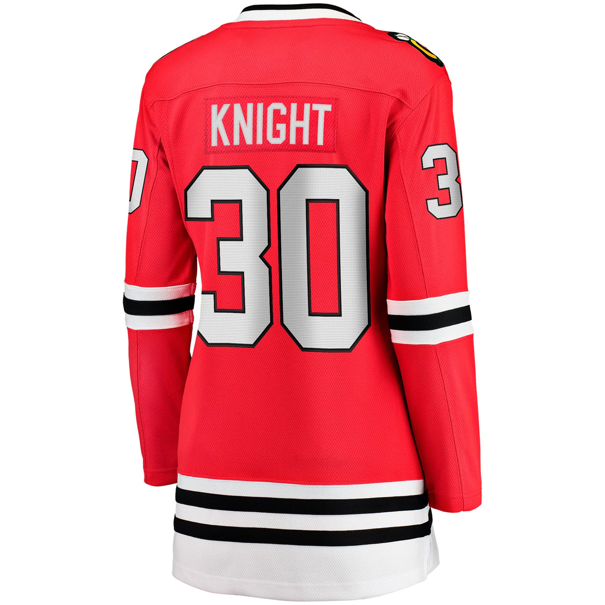 Women's Chicago Blackhawks Spencer Knight Fanatics Red Home Breakaway Player Jersey