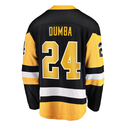 Men's Pittsburgh Penguins Matt Dumba Fanatics Black Home Breakaway Jersey