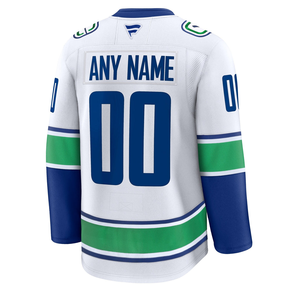 Men's Vancouver Canucks Fanatics White Away Premium Custom Jersey
