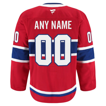 Men's Montreal Canadiens Fanatics Red Home Authentic Pro Custom Jersey