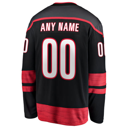 Men's Carolina Hurricanes Fanatics Black 2026 Stanley Cup Final Home Breakaway Custom Jersey