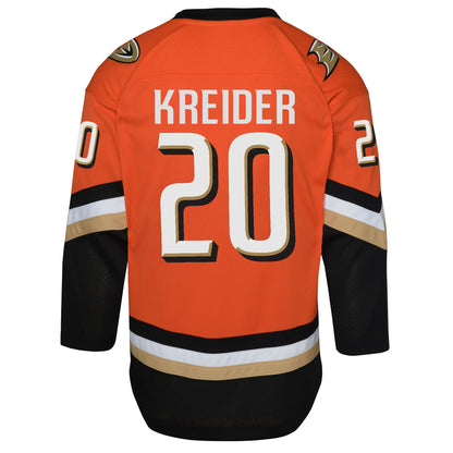Youth Anaheim Ducks Chris Kreider Outerstuff Orange Home Replica Jersey