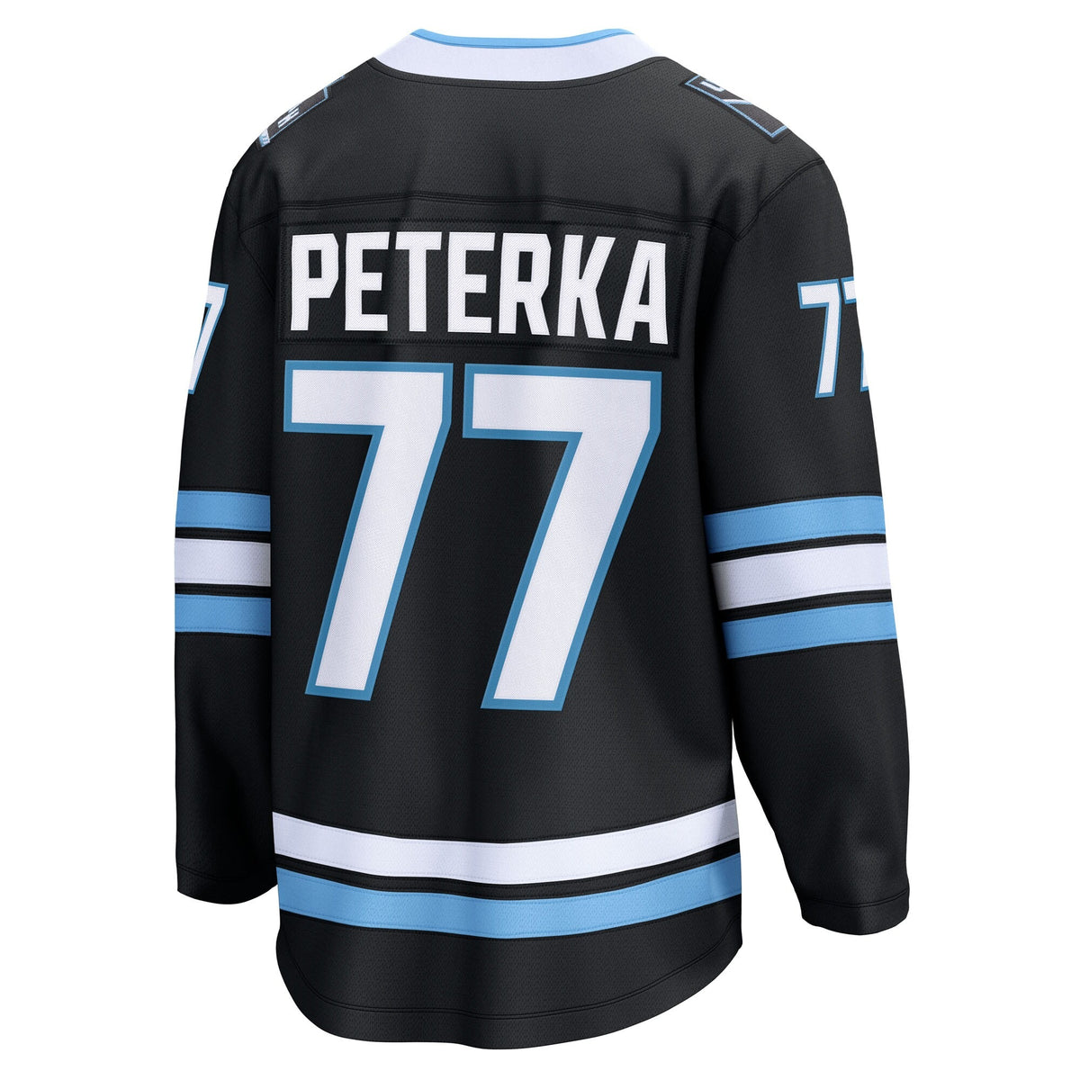 Men's Utah Mammoth JJ Peterka Fanatics Black Home Breakaway Jersey