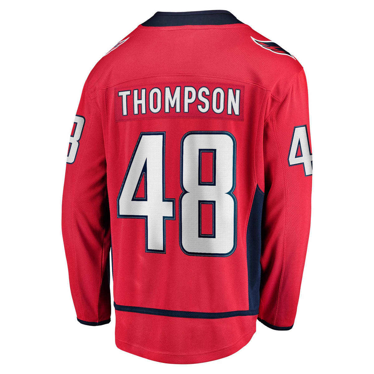 Men's Washington Capitals Logan Thompson Fanatics Red Home Premier Breakaway Player Jersey