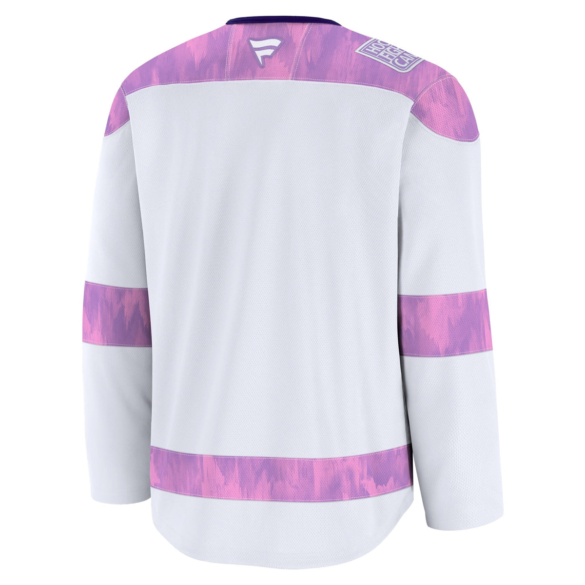 Men's Chicago Blackhawks Fanatics White 2024 Hockey Fights Cancer Practice Jersey