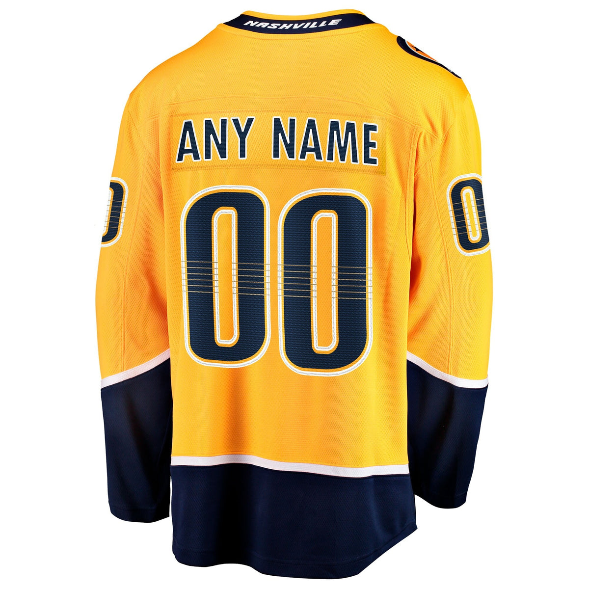 Men's Nashville Predators Fanatics Gold Home Breakaway Custom Jersey