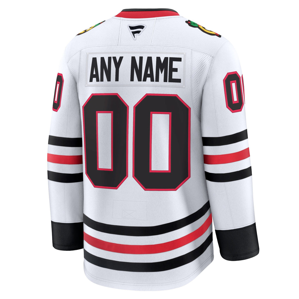 Men's Chicago Blackhawks Fanatics White Away Premium Custom Jersey