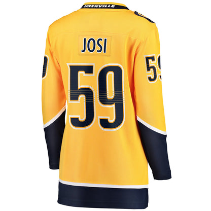 Women's Nashville Predators Roman Josi Fanatics Gold Home Breakaway Player Jersey