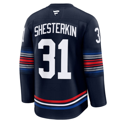 Men's New York Rangers Igor Shesterkin Fanatics Navy Alternate Premium Jersey