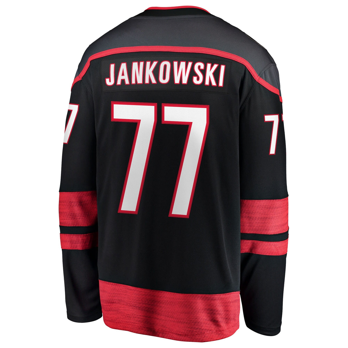 Men's Carolina Hurricanes Mark Jankowski Fanatics Black Home Breakaway Jersey