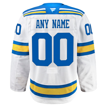 Men's St. Louis Blues Fanatics White Away Authentic Pro Custom Jersey