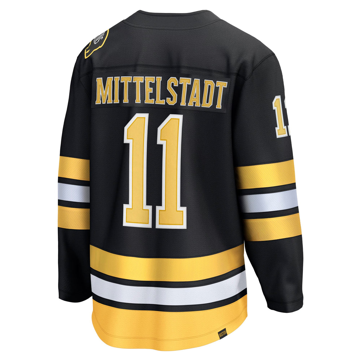 Men's Boston Bruins Casey Mittelstadt Fanatics Black Home Breakaway Player Jersey