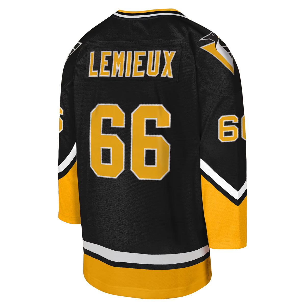 Youth Pittsburgh Penguins Mario Lemieux Mitchell & Ness Black 1992_93 Captain Patch Power Play Player Jersey