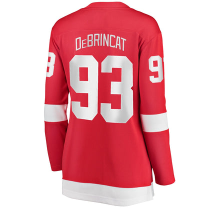 Women's Detroit Red Wings Alex DeBrincat Fanatics Red Home Breakaway Jersey