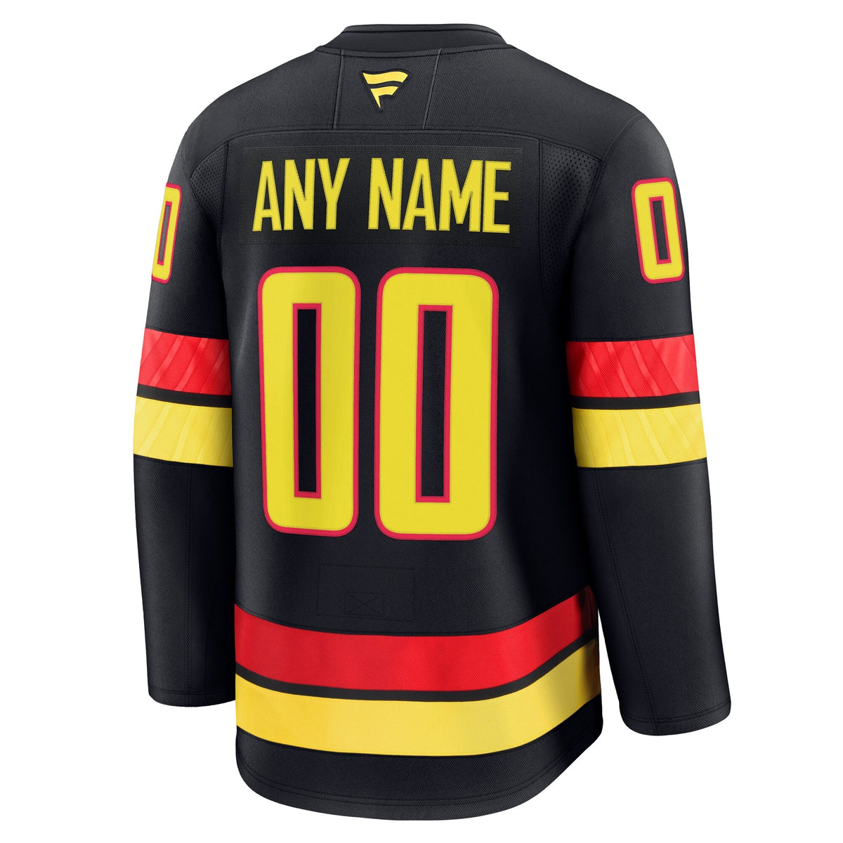 Men's Vancouver Canucks Fanatics Black Alternate Premium Custom Jersey