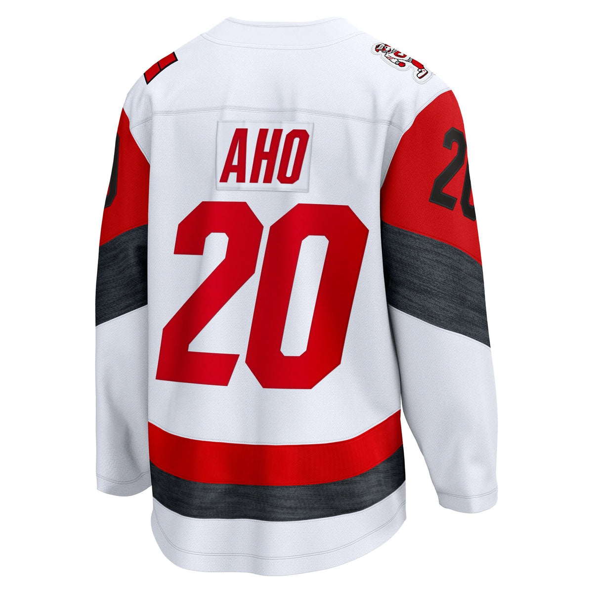 Men's Carolina Hurricanes Sebastian Aho Fanatics White Away Breakaway Jersey