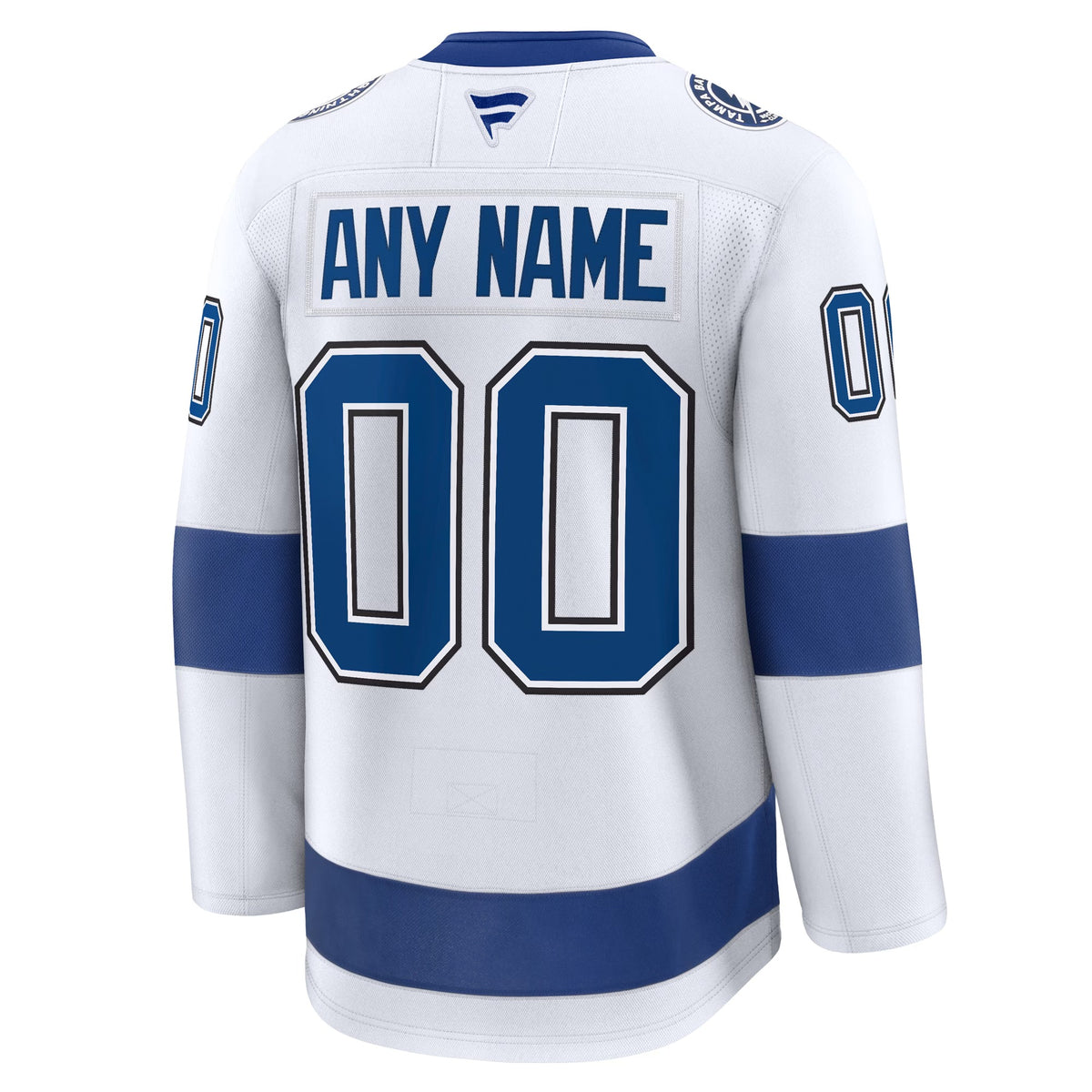 Men's Tampa Bay Lightning Fanatics White Away Premium Custom Jersey