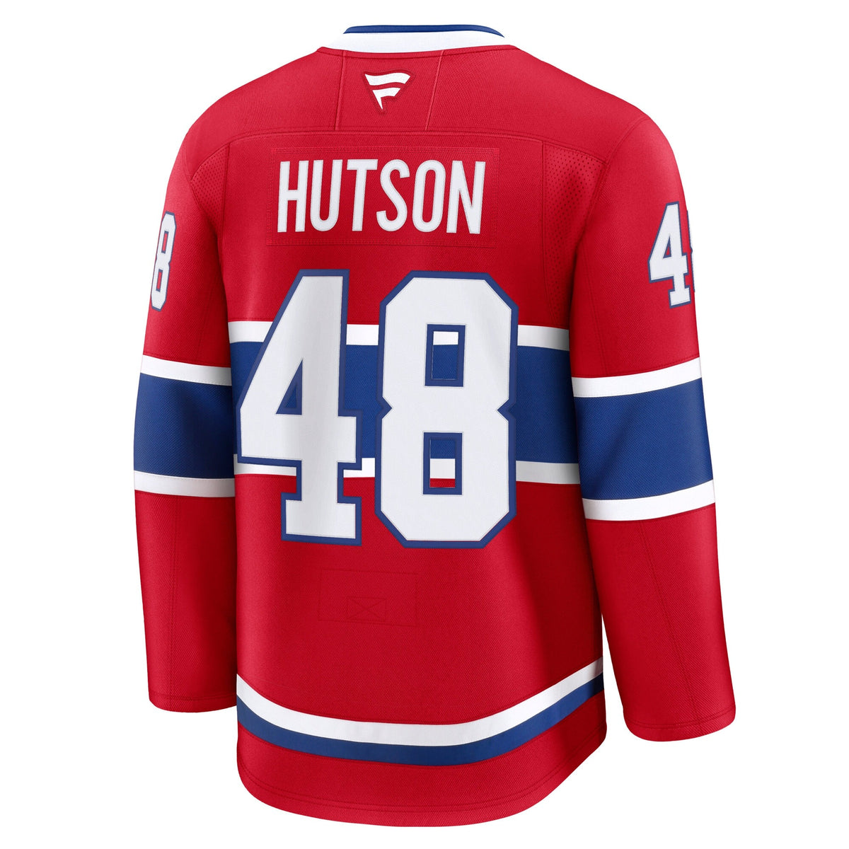 Men's Montreal Canadiens Lane Hutson Fanatics Red Home Premium Jersey