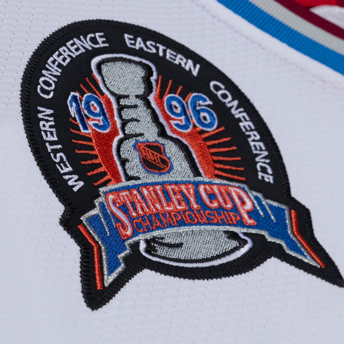 Men's Colorado Avalanche Joe Sakic Mitchell & Ness White 1995 Power Play Jersey
