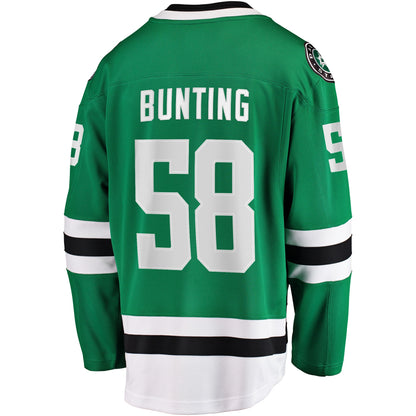 Men's Dallas Stars Michael Bunting Fanatics Kelly Green Home Breakaway Jersey
