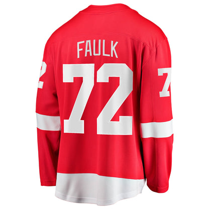 Men's Detroit Red Wings Justin Faulk Fanatics Red Home Breakaway Jersey