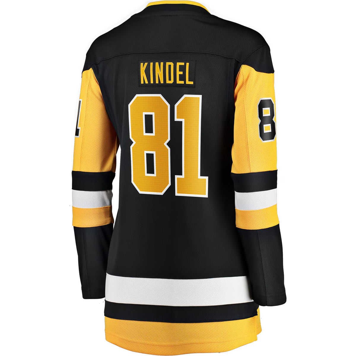 Women's Pittsburgh Penguins Ben Kindel Fanatics Black Home Breakaway Jersey