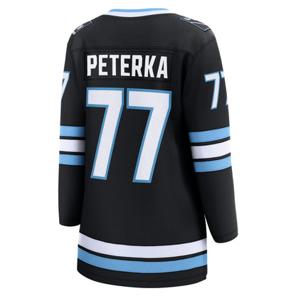 Women's Utah Mammoth JJ Peterka Fanatics Black Home Breakaway Jersey