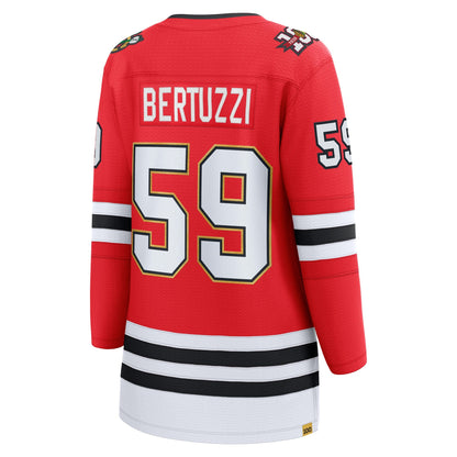 Women's Chicago Blackhawks Tyler Bertuzzi Fanatics Red Centennial Breakaway Player Jersey