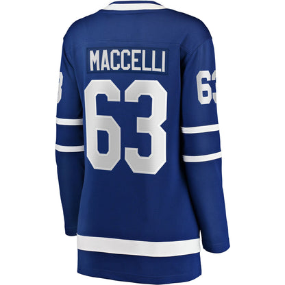 Women's Toronto Maple Leafs Matias Maccelli Fanatics Blue Home Breakaway Jersey