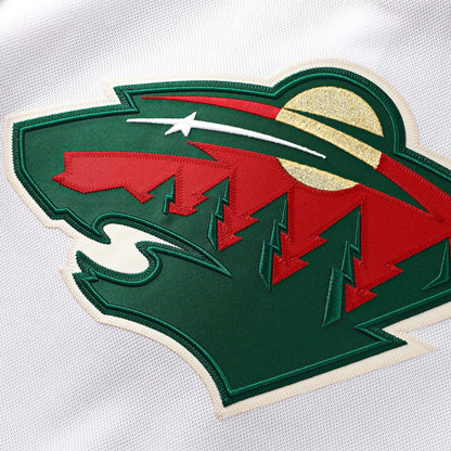 Men's Minnesota Wild Fanatics White Away Premium Custom Jersey