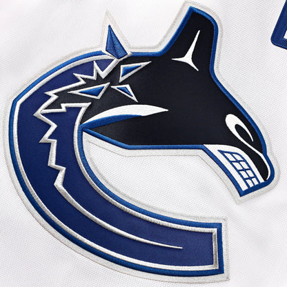 Men's Vancouver Canucks Fanatics White Away Premium Custom Jersey