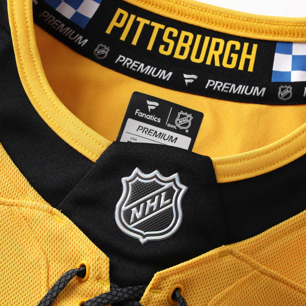 Men's Pittsburgh Penguins Fanatics Gold Alternate Premium Jersey