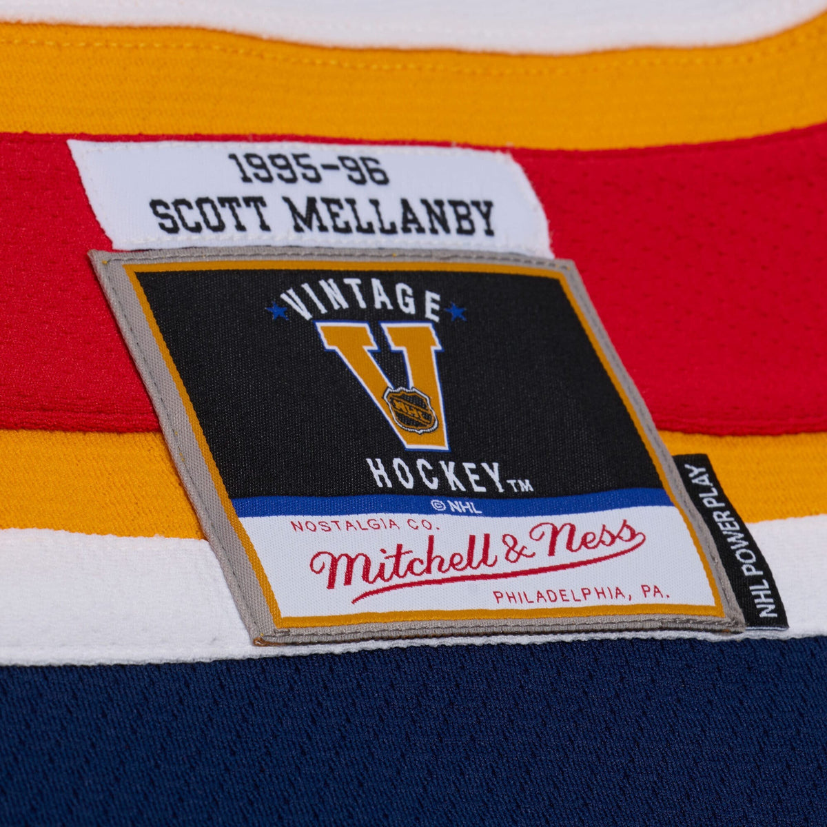 Men's Florida Panthers Scott Mellanby Mitchell & Ness White 1996 Power Play Jersey