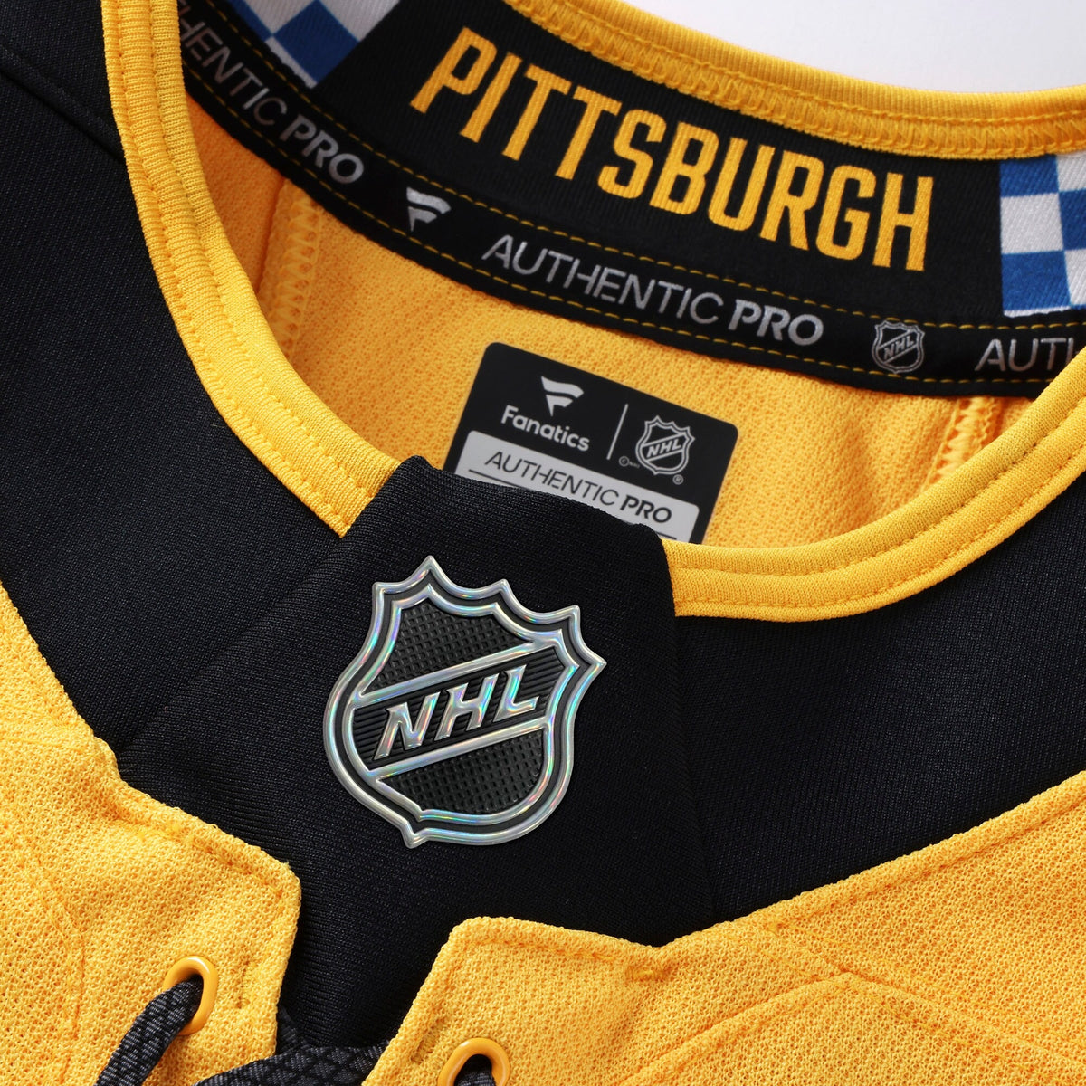 Men's Pittsburgh Penguins Fanatics Gold Alternate Authentic Pro Custom Jersey
