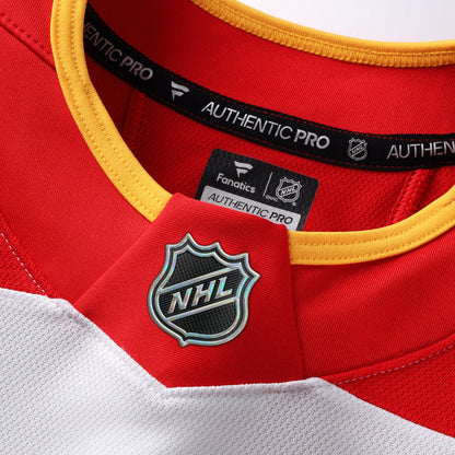 Men's Calgary Flames Fanatics White Away Authentic Pro Jersey