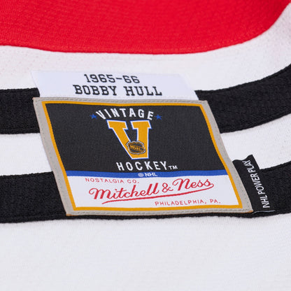 Men's Chicago Blackhawks Bobby Hull Mitchell & Ness Red 1966 Power Play Jersey