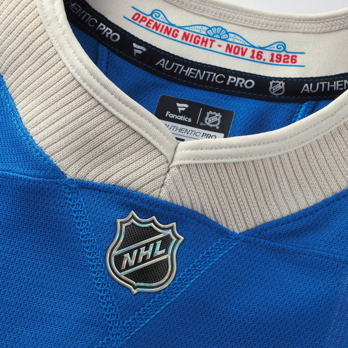 Men's New York Rangers Fanatics Blue Centennial Authentic Pro Jersey