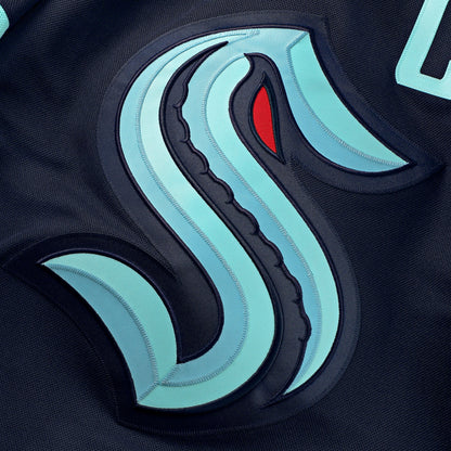 Men's Seattle Kraken Fanatics Deep Sea Blue Home Premium Custom Jersey