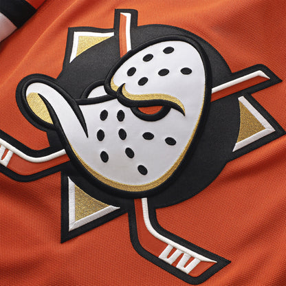 Men's Anaheim Ducks Beckett Sennecke Fanatics Orange Home Premium Jersey