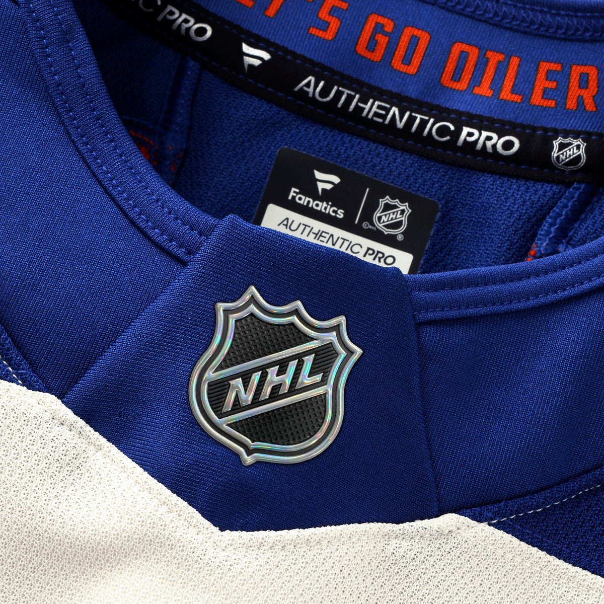Men's Edmonton Oilers Fanatics Light Beige Alternate Authentic Pro Jersey